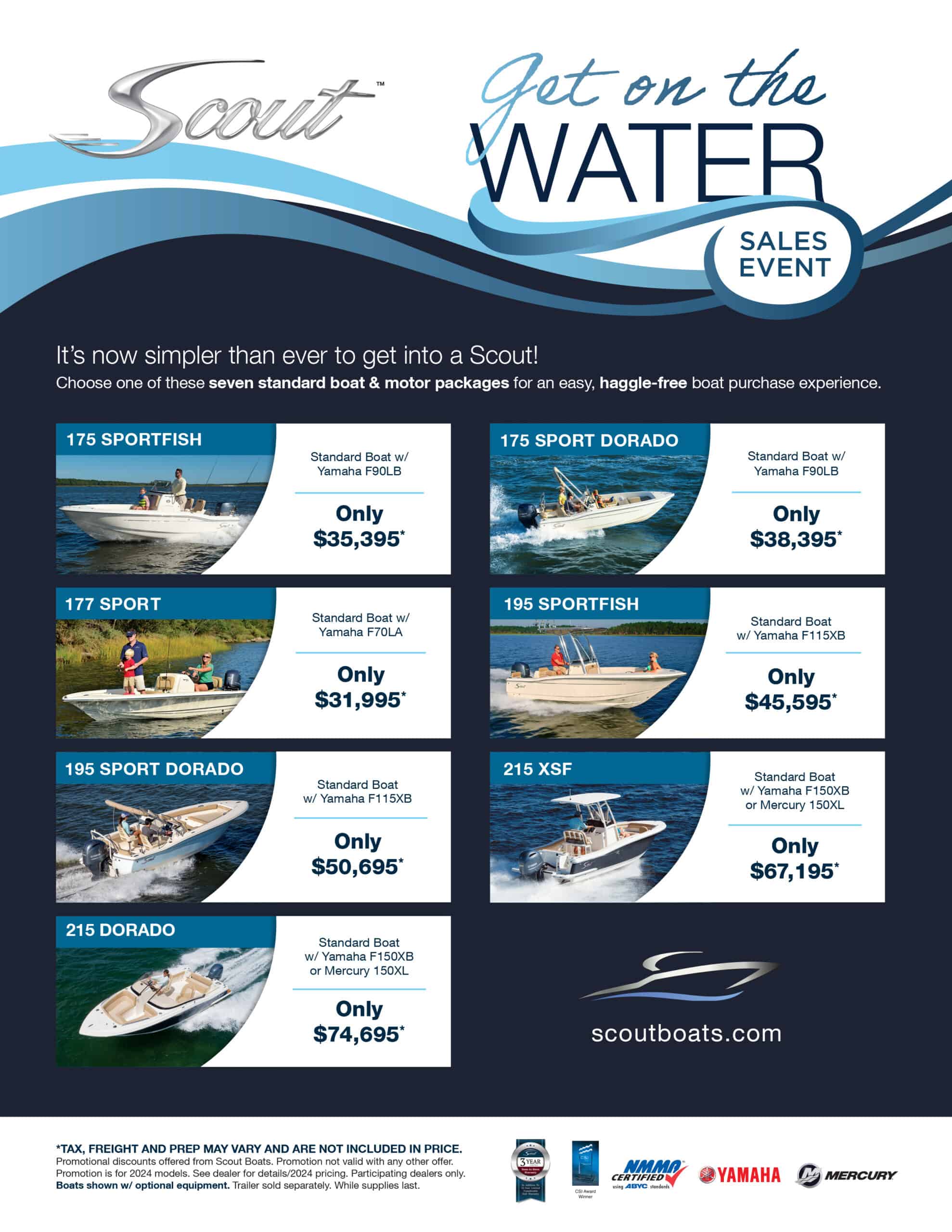 Scout Get on the Water Sales Event